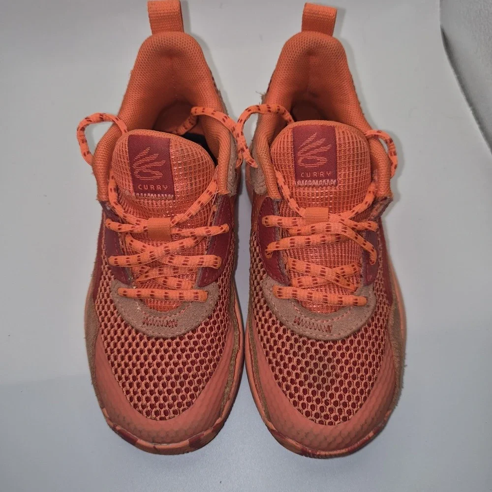 Under Armour Curry 12K Youth Orange Basketball Shoes‎ Kids UA Micro G Sneakers